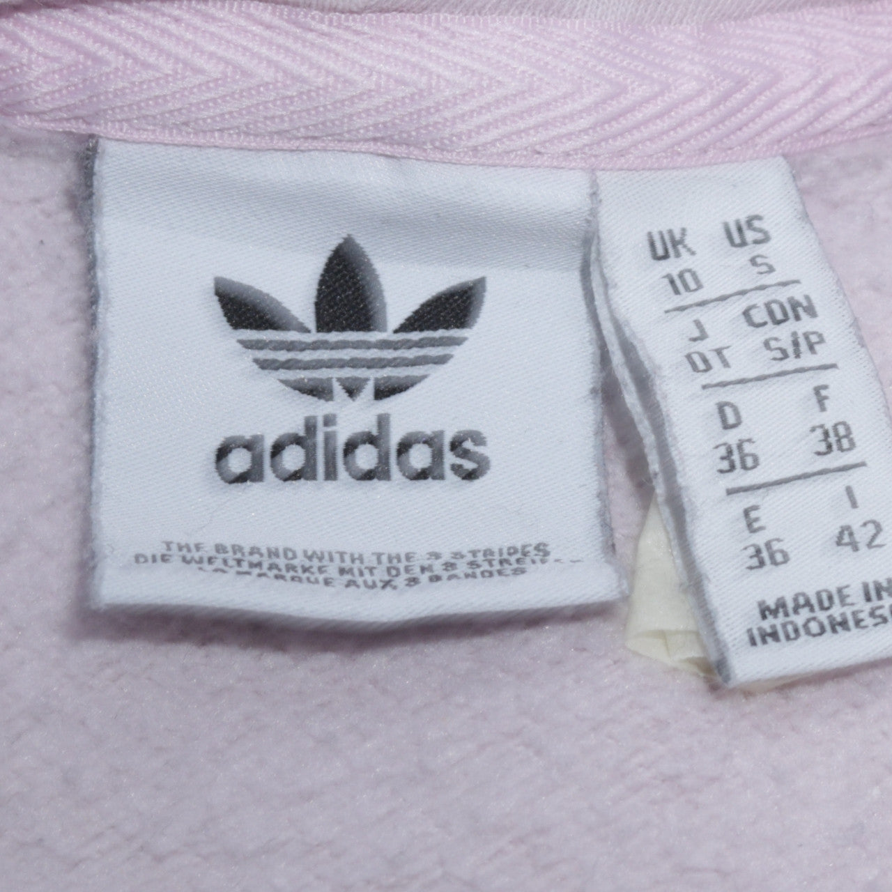 Adidas Women’s Pink Hoodie Size 10 Pullover Hooded Sweatshirt