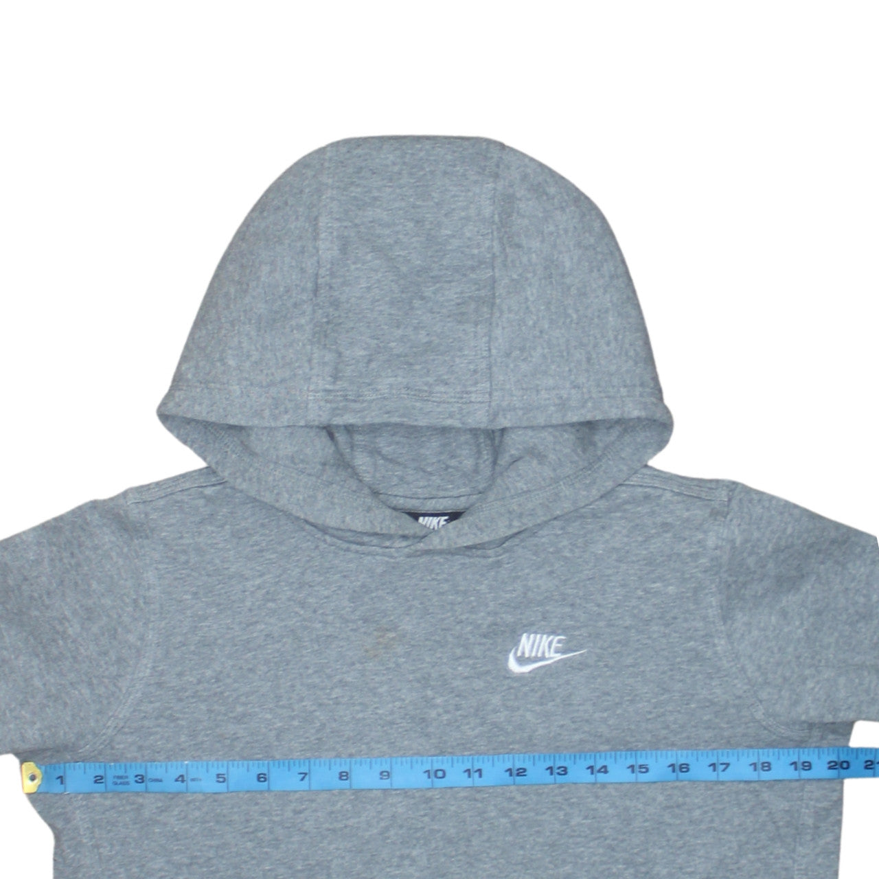 Nike Boys Grey Pullover Hoodie XL Fleece Casual Hooded Sweatshirt