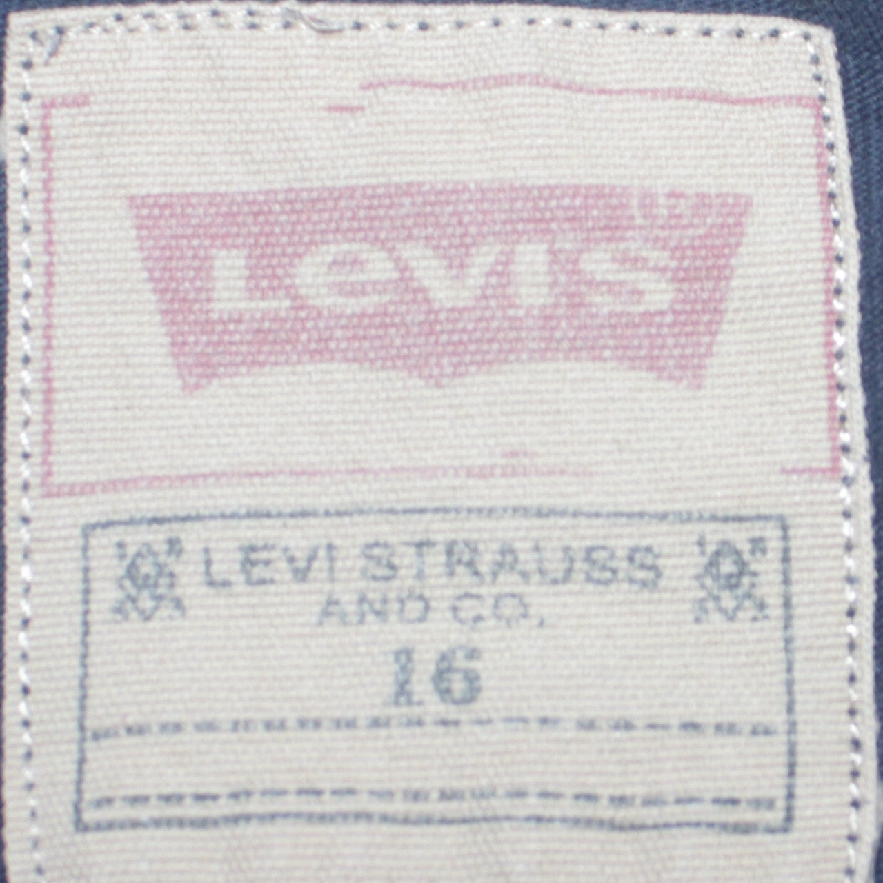 Levi's Boys Blue Long Sleeve Logo T-Shirt Size 16 Years Regular Fit