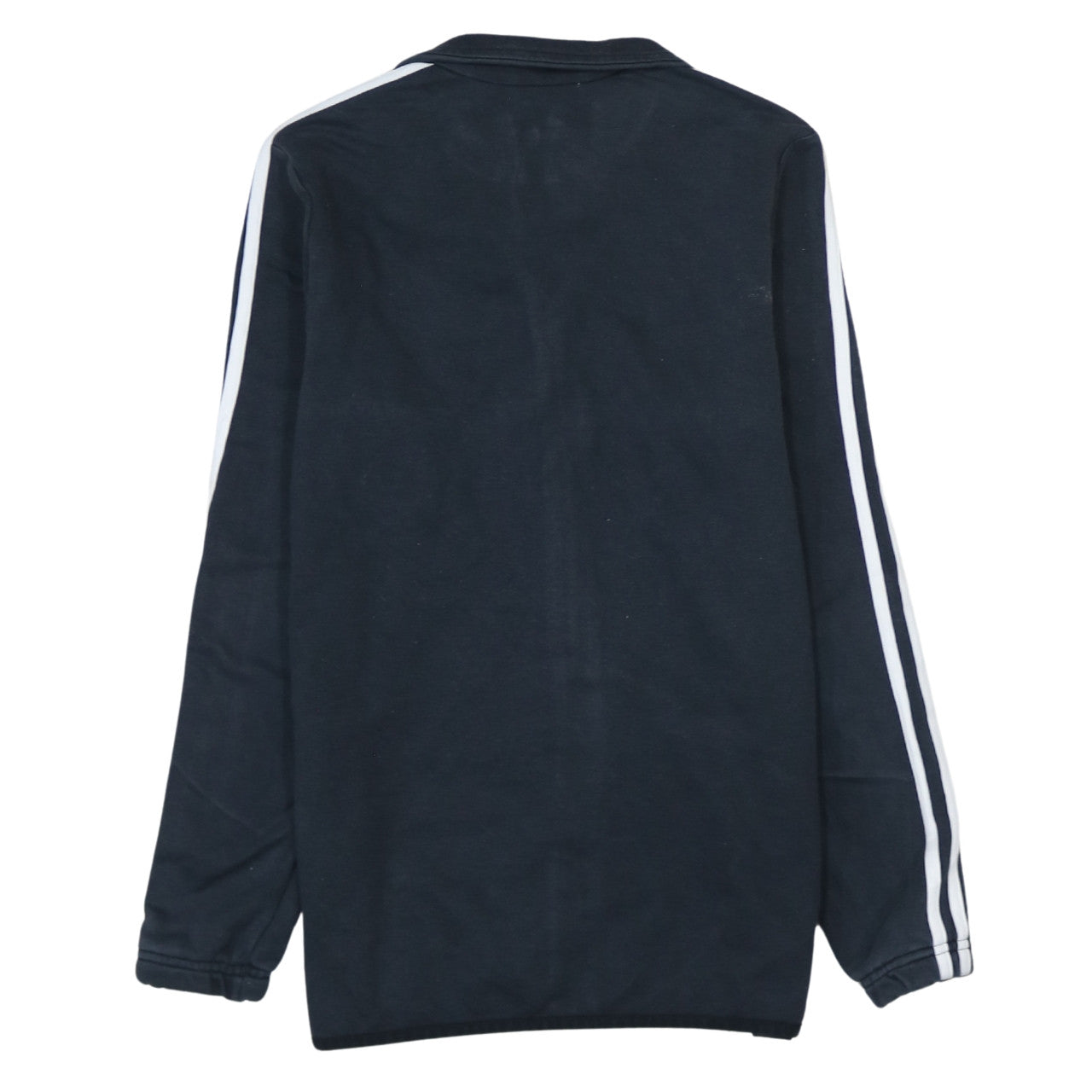 Adidas Boys Black Track Jacket 13-14Y Full Zip Fleece Activewear