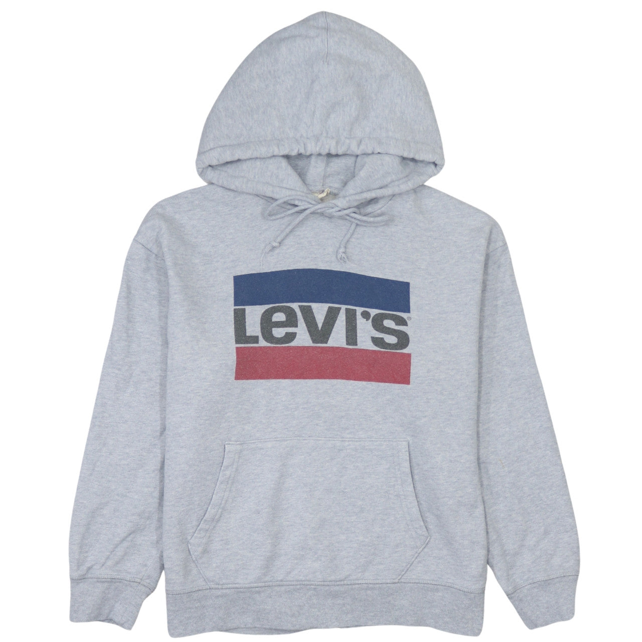 Levi's Men's Grey Pullover Logo Hoodie Size S