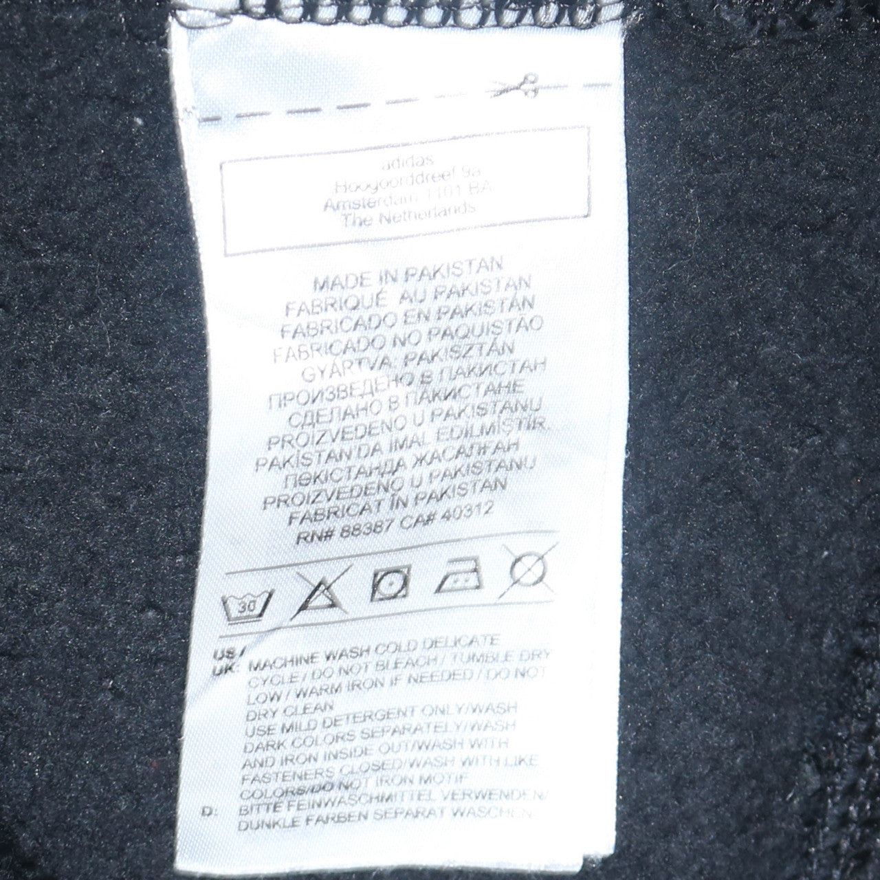 Adidas Women's Black 1/2 Zip Hooded Sweatshirt UK 12