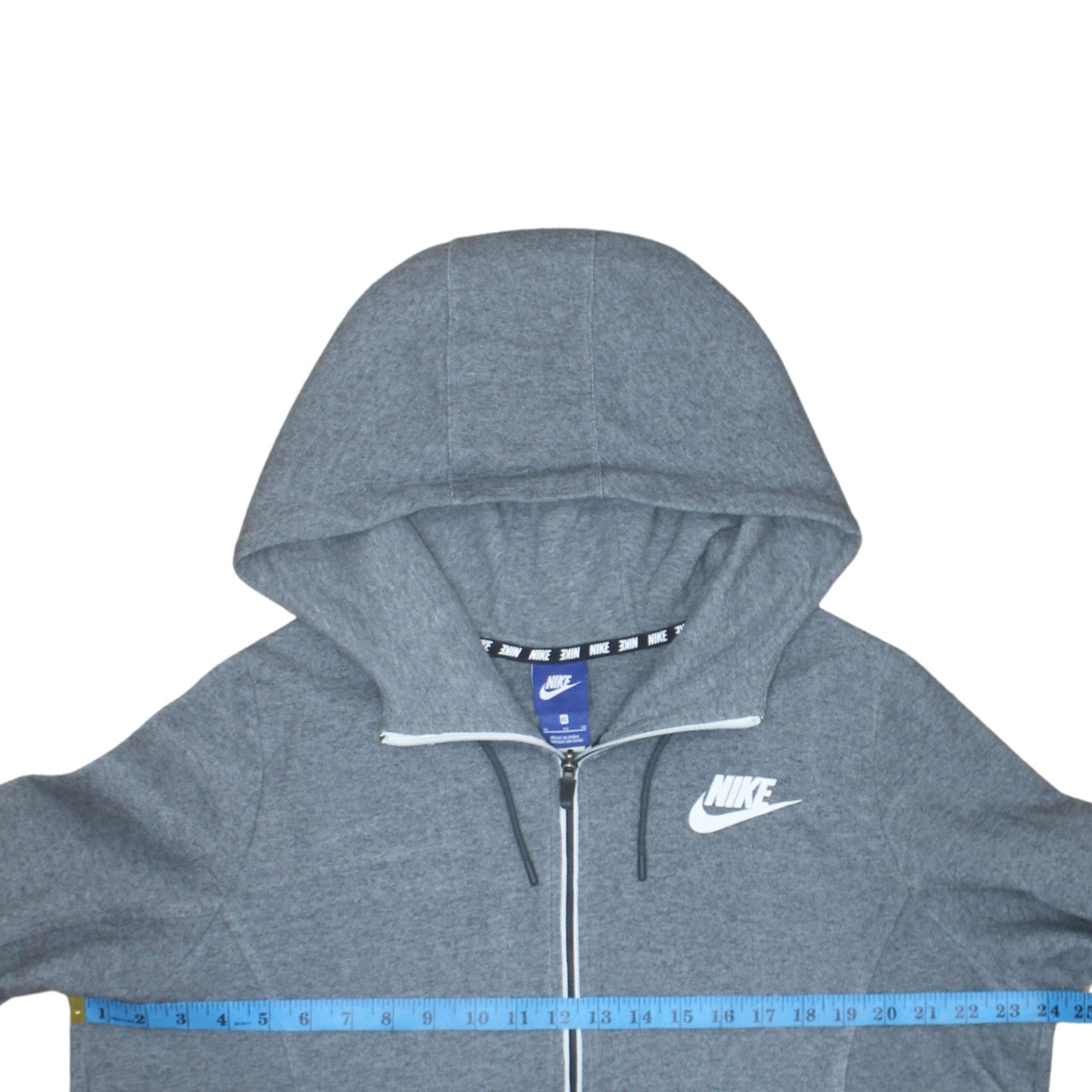 Nike Men's Grey XL Full Zip Hoodie Sweatshirt