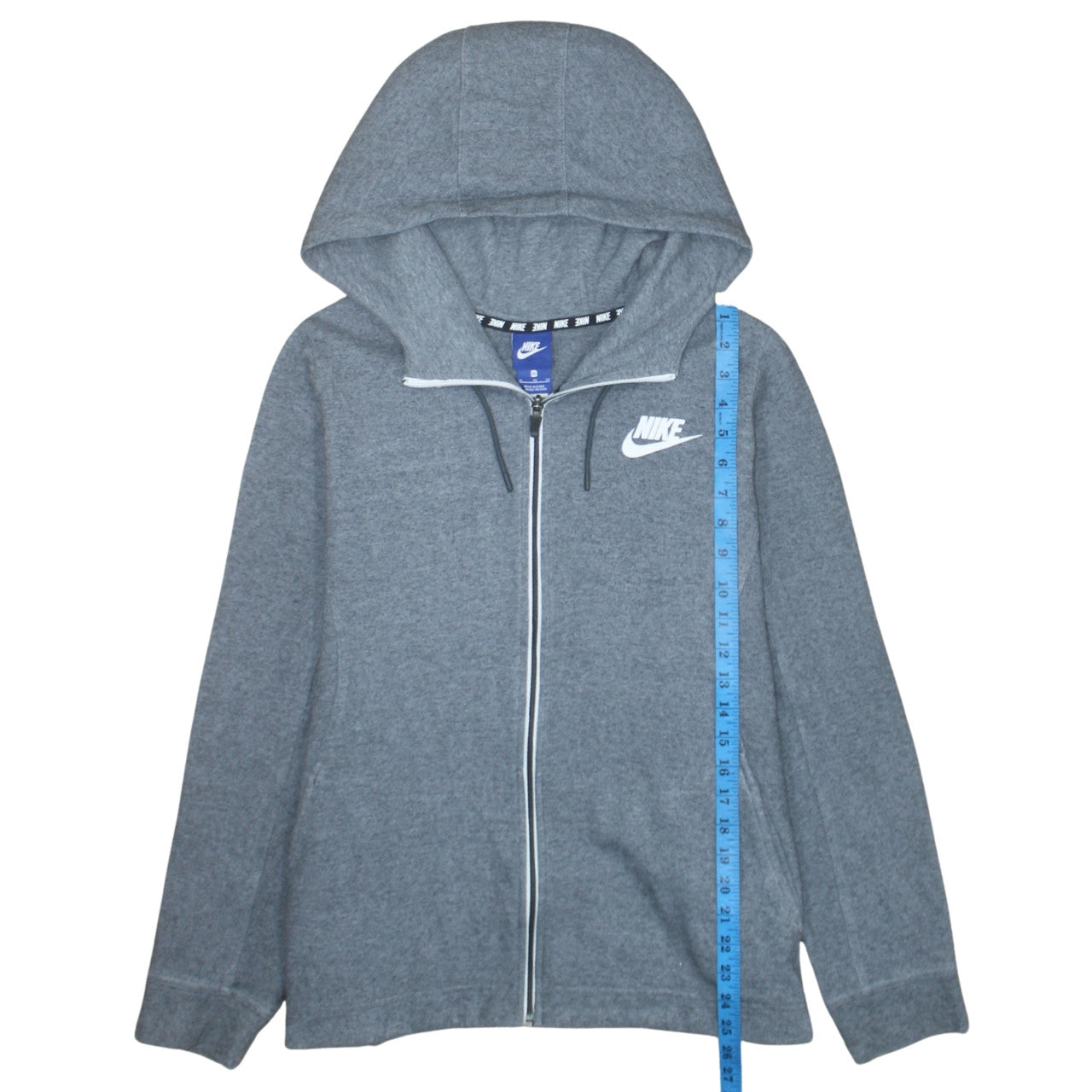 Nike Men's Grey XL Full Zip Hoodie Sweatshirt – Prewornwholesale