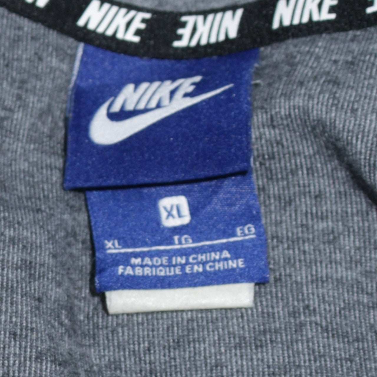 Nike Men's Grey XL Full Zip Hoodie Sweatshirt