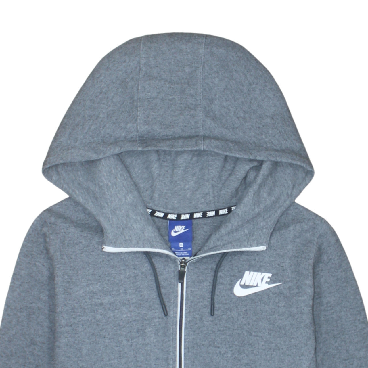 Nike Men's Grey XL Full Zip Hoodie Sweatshirt
