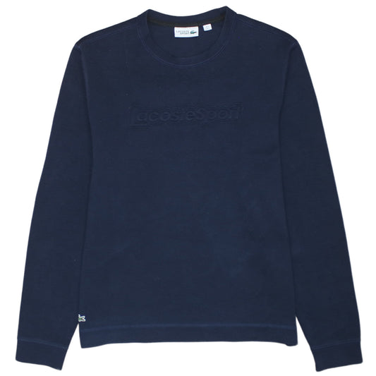 Lacoste Sport Men’s Blue Crew Neck Pullover Sweatshirt L