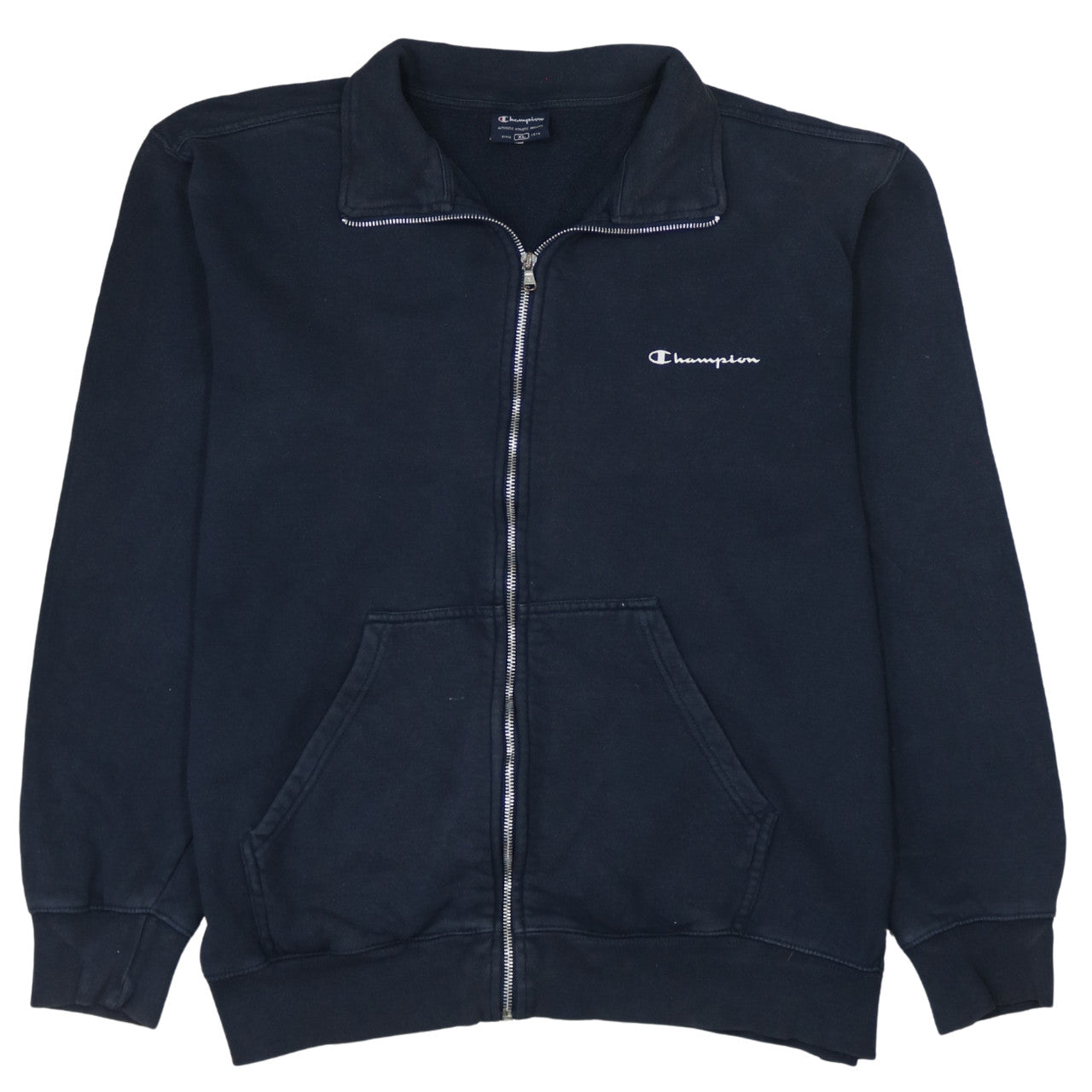 Champion Men's Black XL Full Zip Track Jacket Fleece