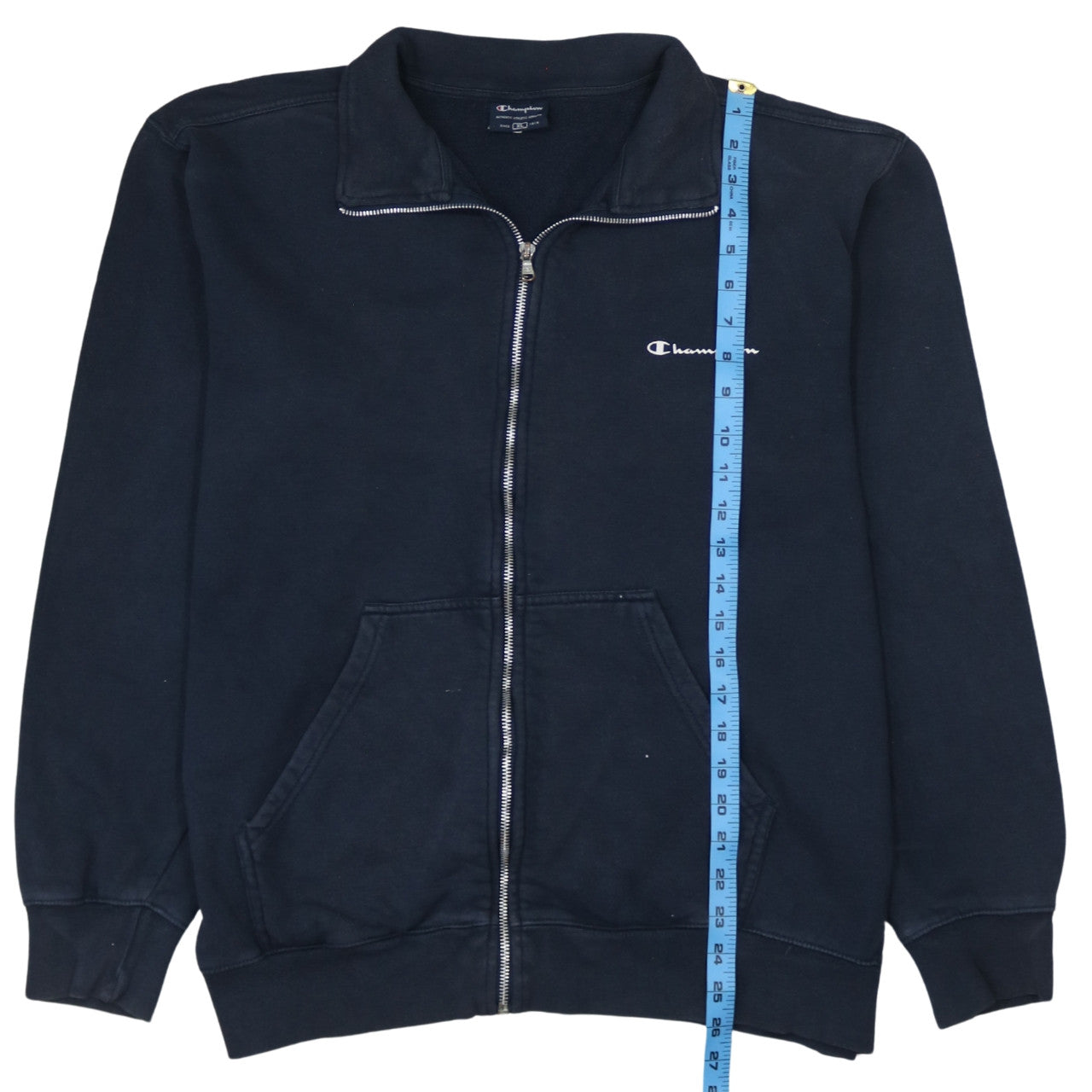 Champion Men's Black XL Full Zip Track Jacket Fleece