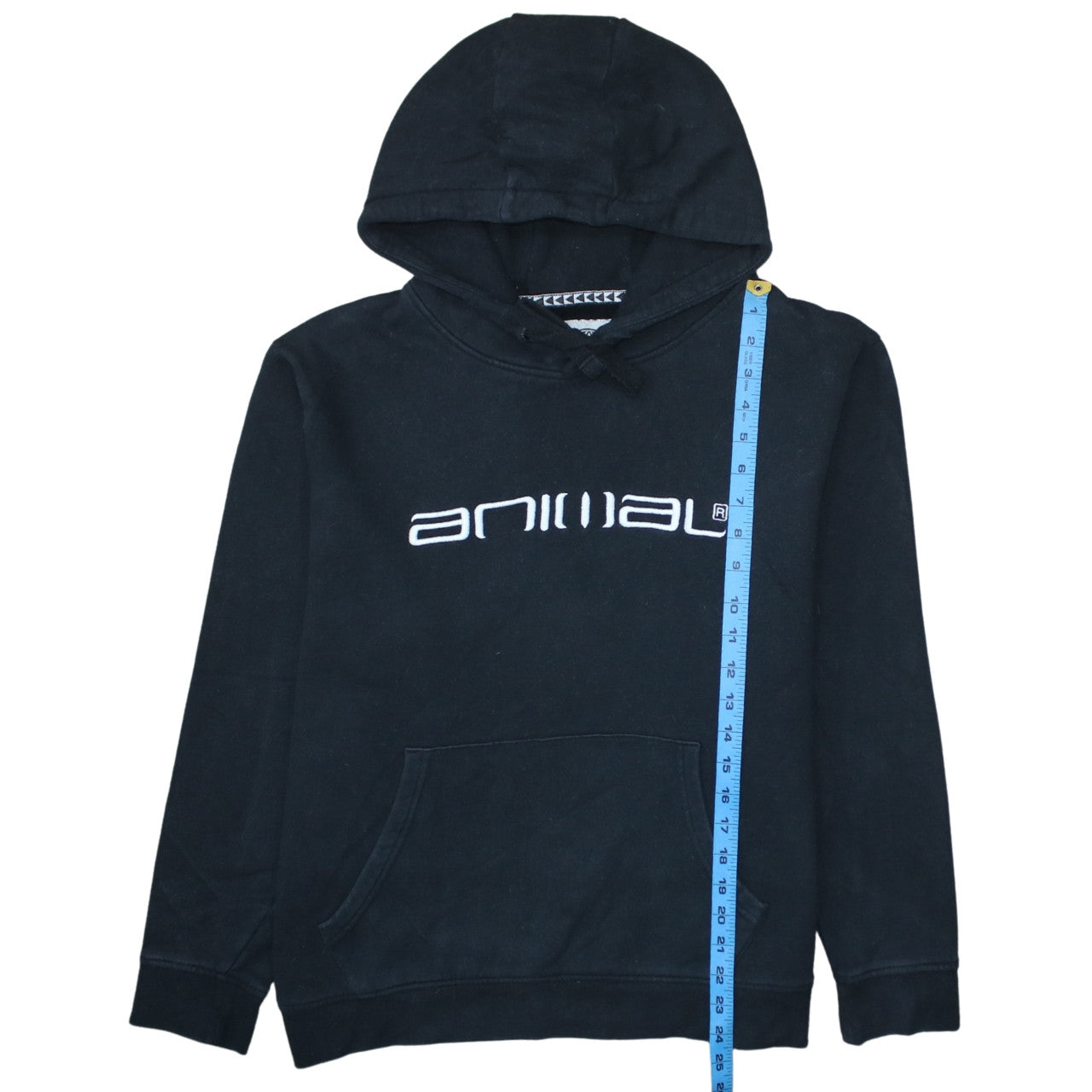 Animal Women Black Pullover Hoodie UK 16 Cotton Logo Print Casual