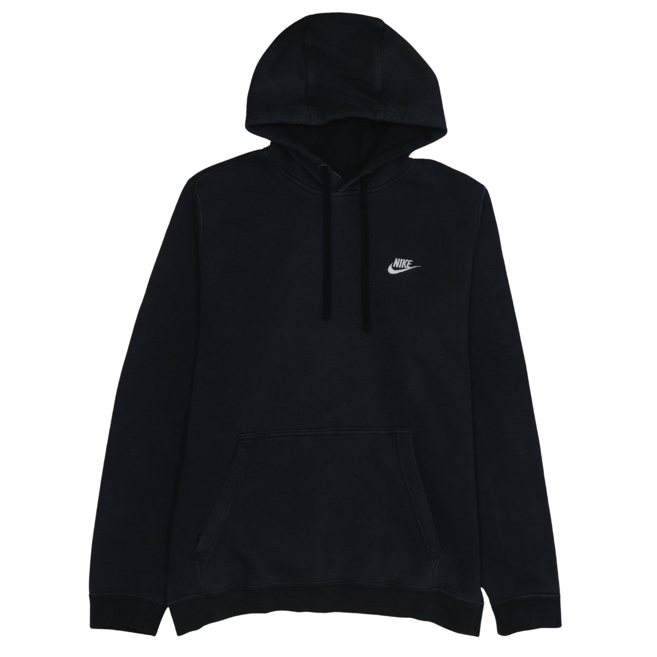Nike Men's Black Pullover Hoodie L Sports Fleece Sweatshirt