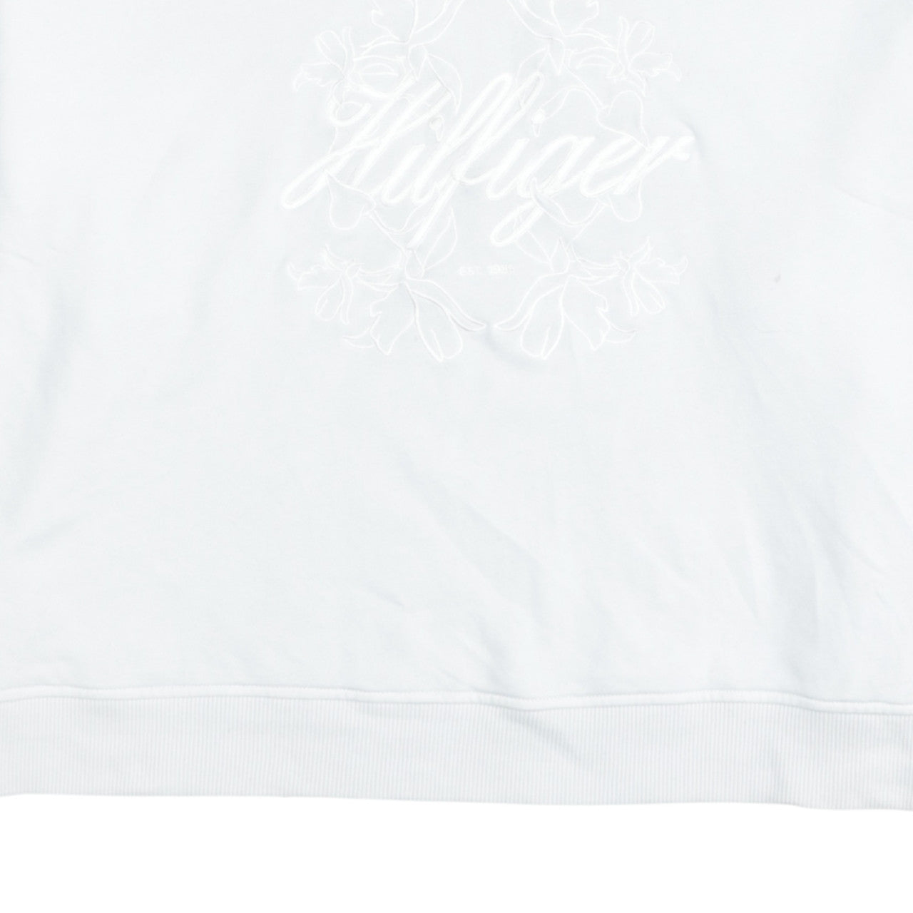 Tommy Hilfiger Women's White Embroidered Pullover Hoodie UK 20