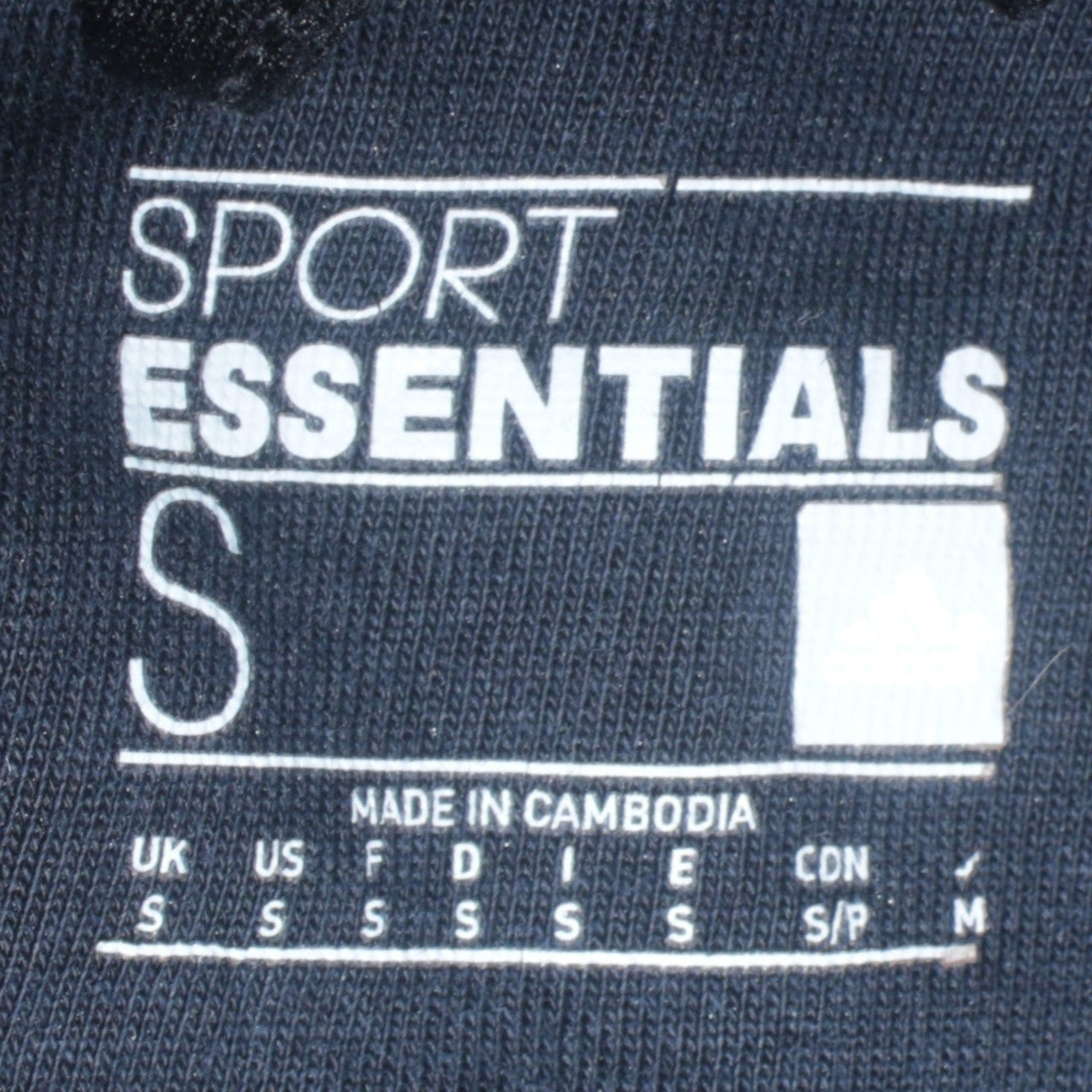 Adidas Men's Black Full Zip Hoodie Small Regular Fit Sport Essentials