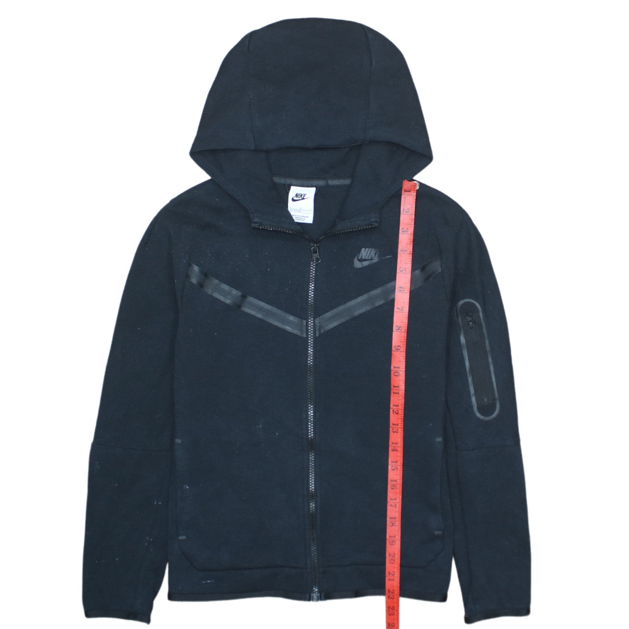 Nike Boys Black Full Zip Fleece Hoodie L 147-158cm Hooded Sweatshirt