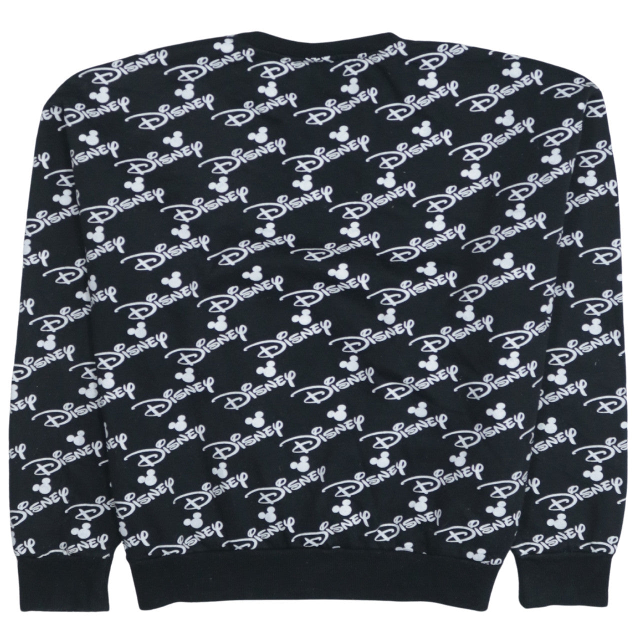 Disney Women Black Crew Neck Pullover Sweatshirt L 14/16