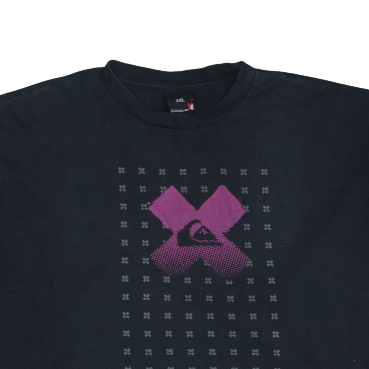 Quiksilver Men’s Black Long Sleeve Graphic Cotton T-Shirt 2XL