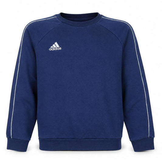 adidas Boys Blue Pullover Sweatshirt 13-14 Years Regular Fit Crew Neck