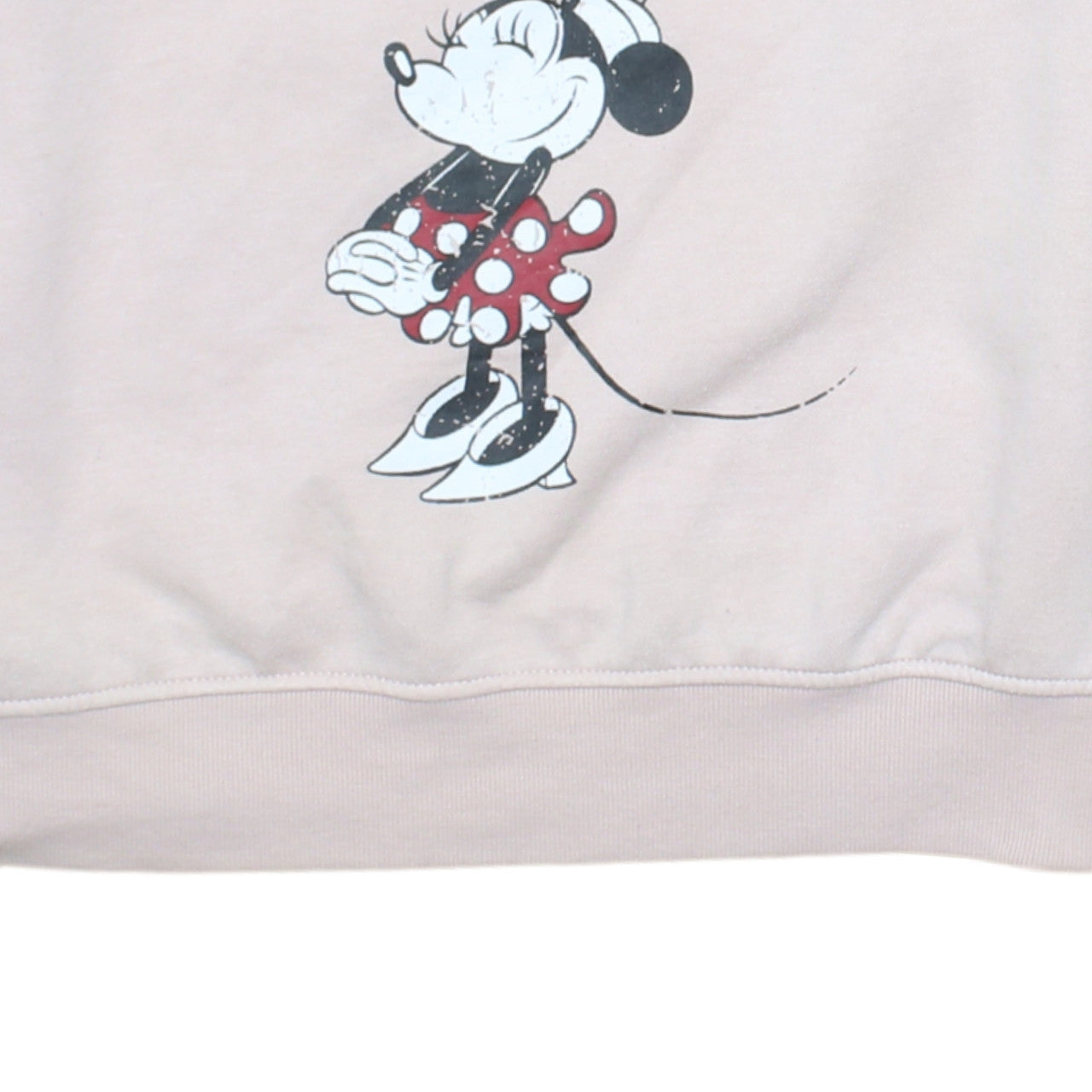 Disney Women Pink Minnie Mouse Sweatshirt S UK 10/12 Graphic Pullover