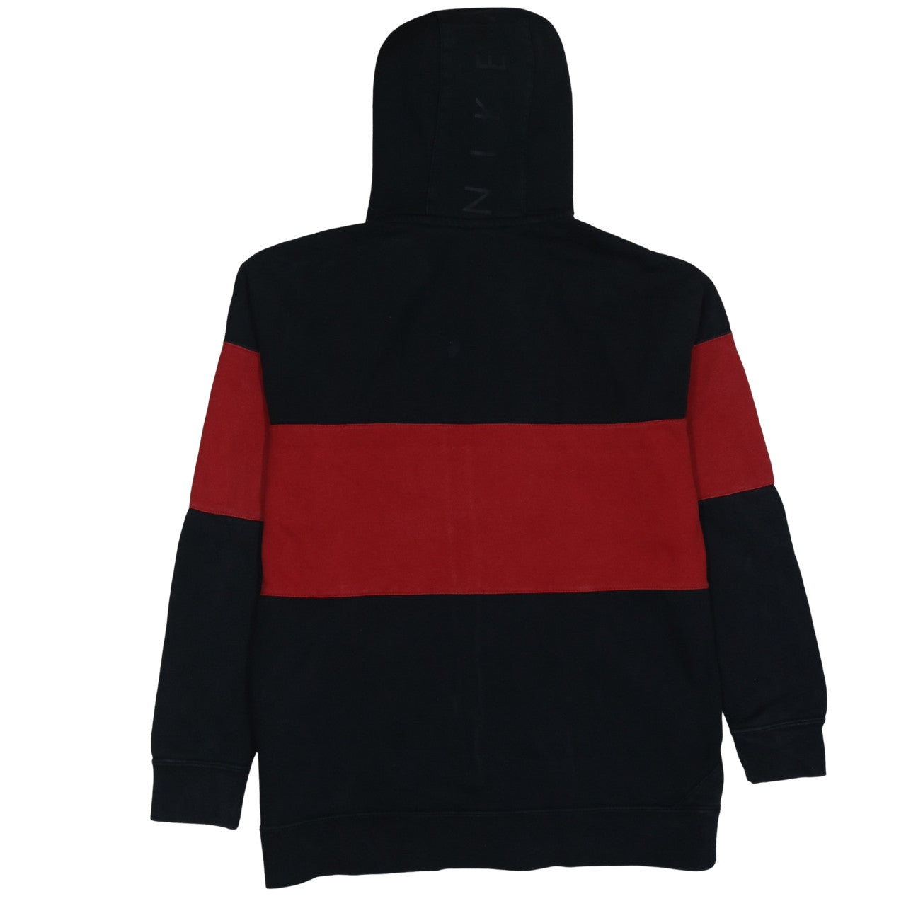 Nike Air Men's Black Red Full Zip Hoodie Large Graphic Print