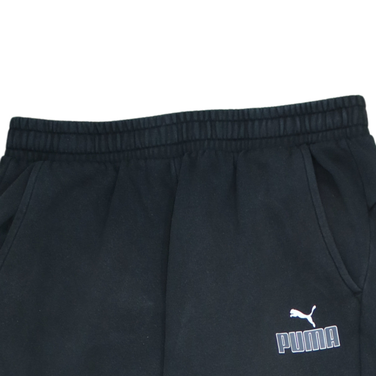 Puma Men’s Black Jogger Sweatpants L Fleece Activewear Trousers