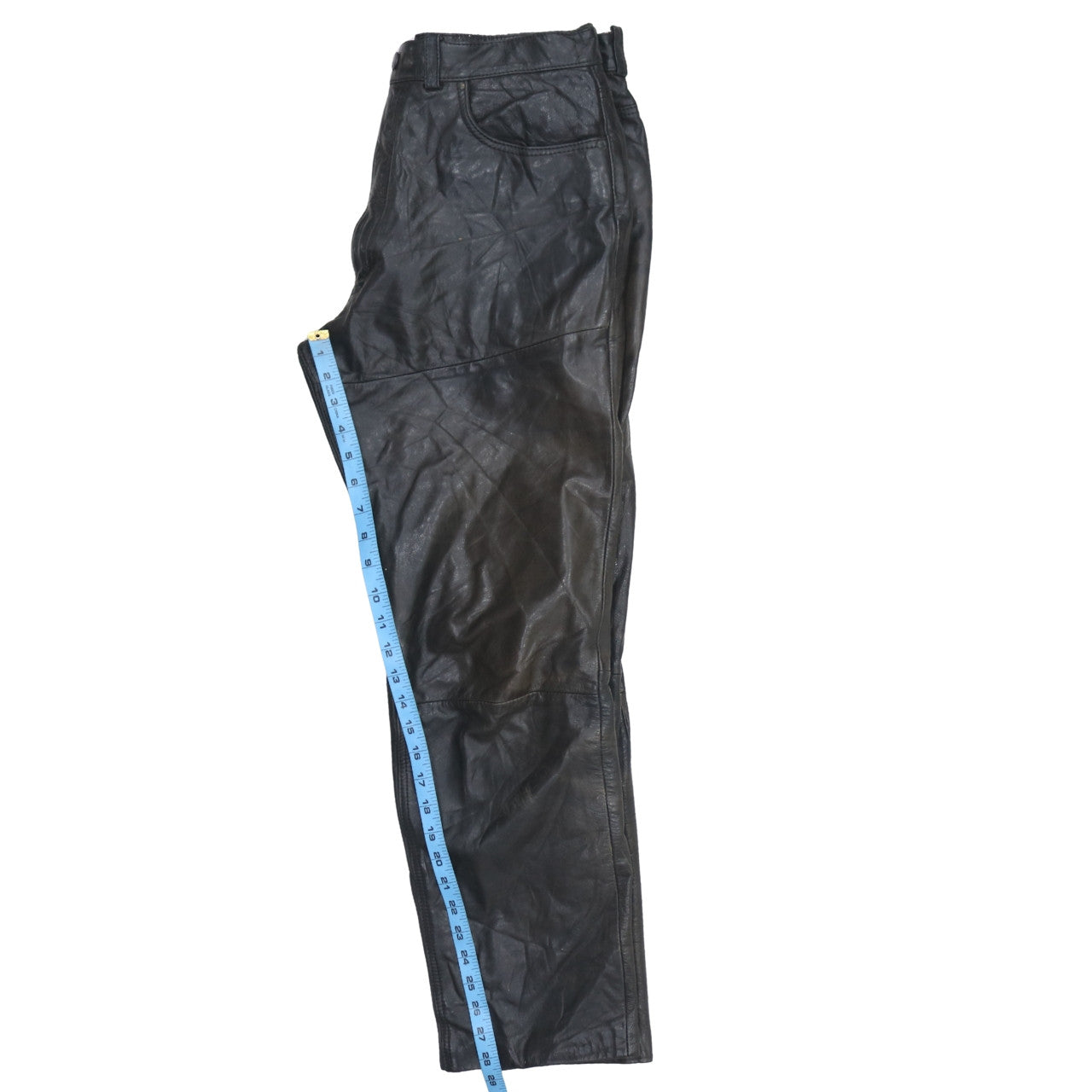 Dainese Men's Black Leather Motorcycle Trousers Size 52 Regular Fit