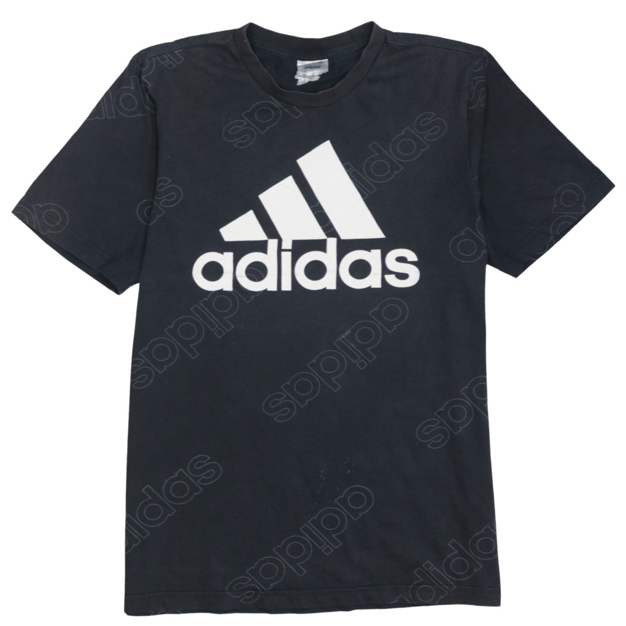 Adidas Men's Black Small Crew Neck Short Sleeve Logo T-Shirt
