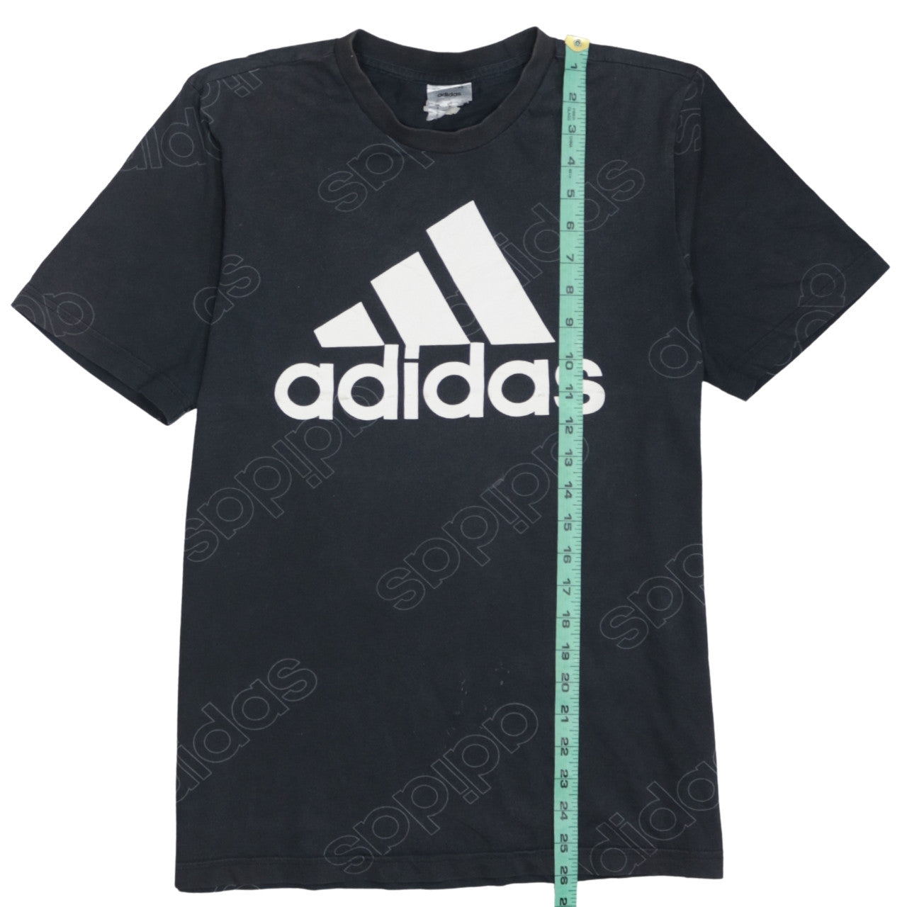 Adidas Men's Black Small Crew Neck Short Sleeve Logo T-Shirt