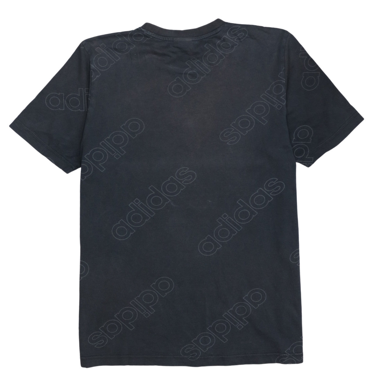 Adidas Men's Black Small Crew Neck Short Sleeve Logo T-Shirt