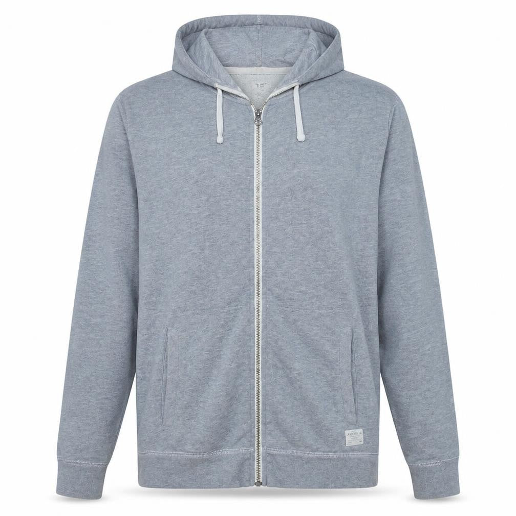 Lee Men's Grey Full Zip Hoodie 2XL Regular Fit Cotton Blend