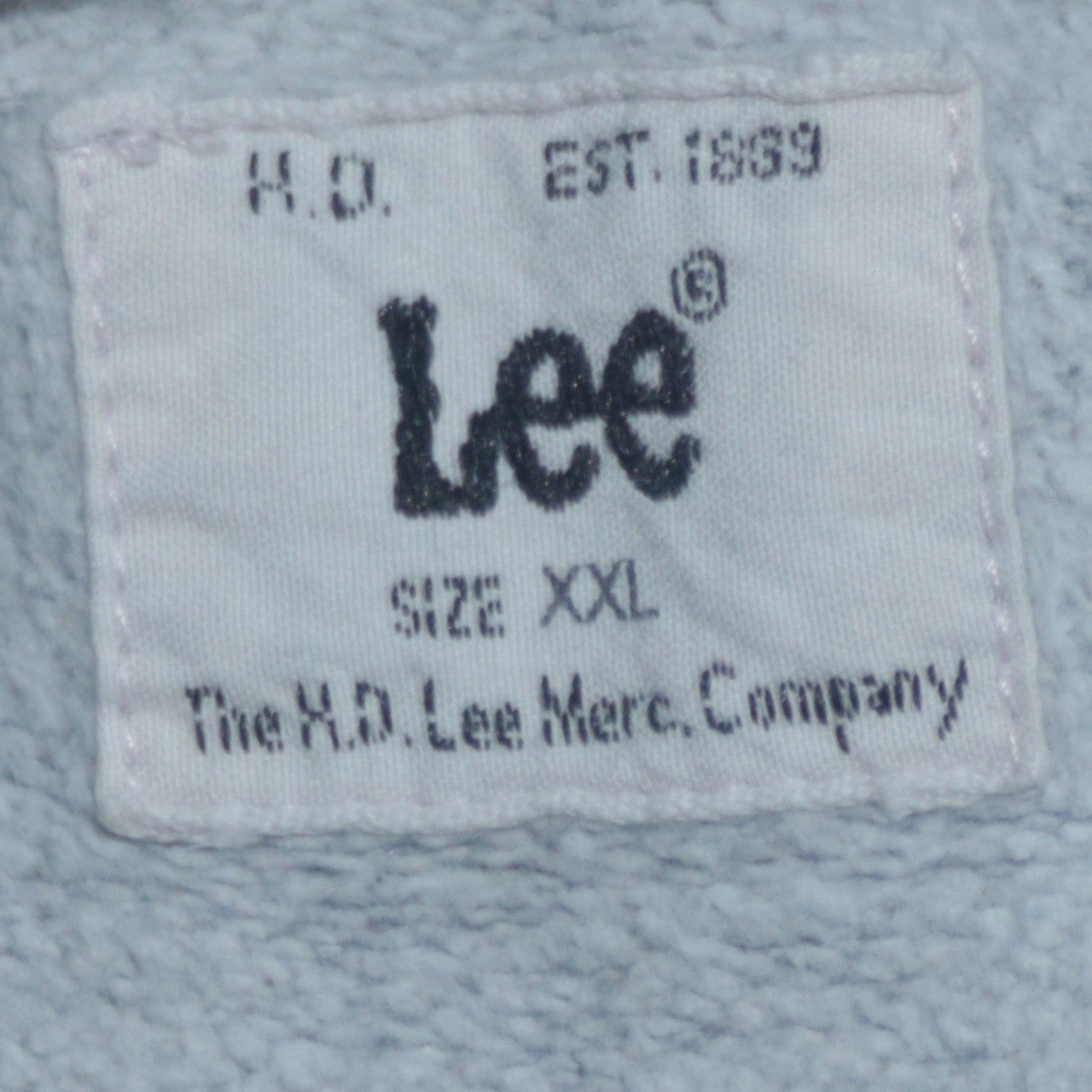 Lee Men's Grey Full Zip Hoodie 2XL Regular Fit Cotton Blend