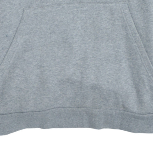 Adidas Boys Grey Pullover Hoodie 15-16 Years Fleece Logo Sportswear