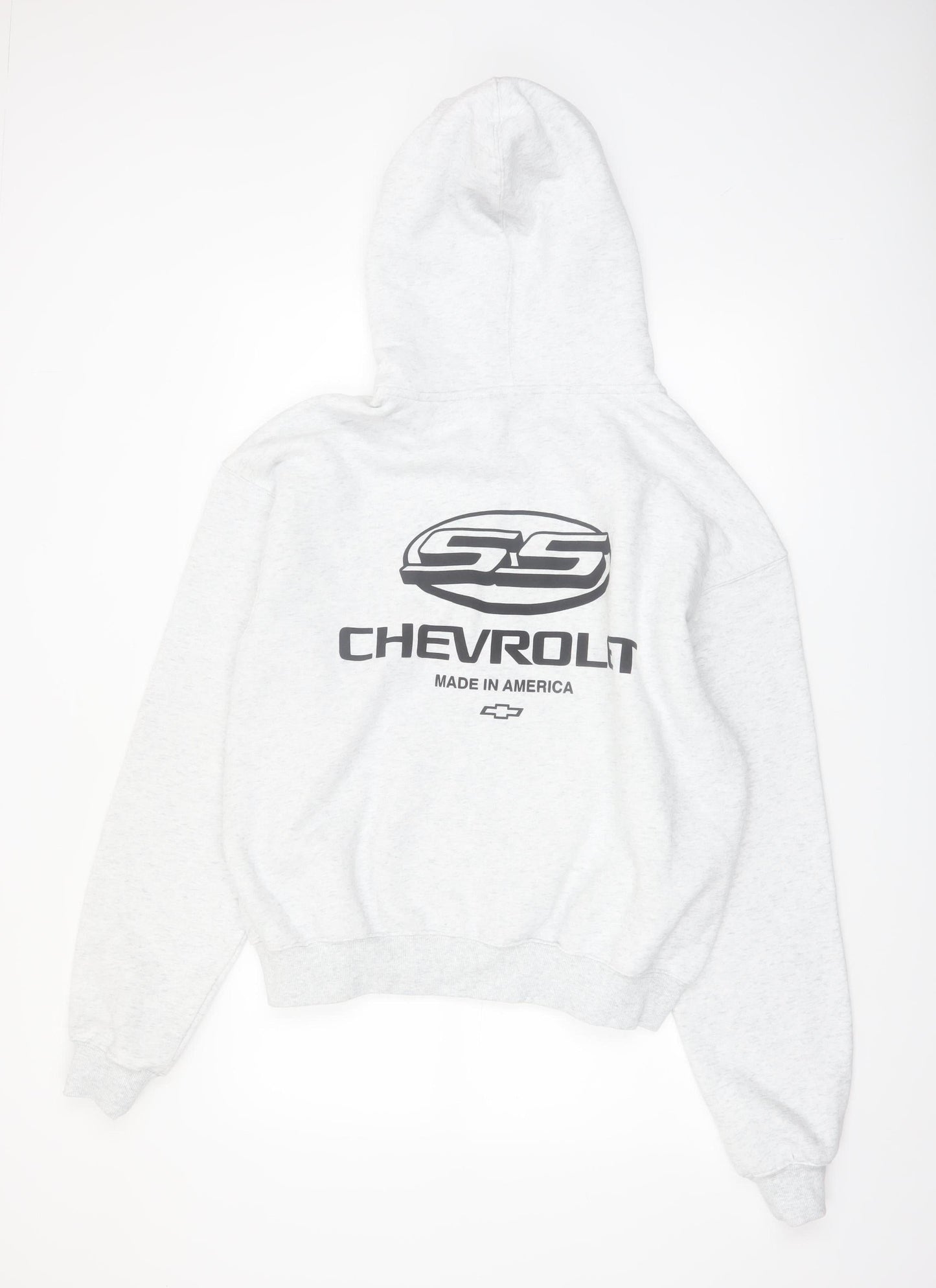 Chevrolet Men's Grey Full Zip Hoodie Medium GM Official Fleece
