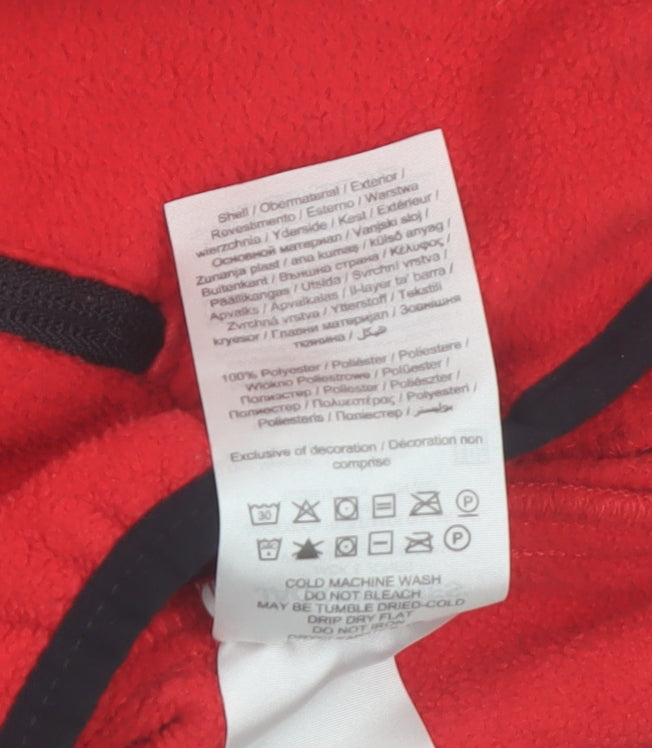 Jack & Jones Boys Red & Black Fleece Zip Jacket 12-13 Years