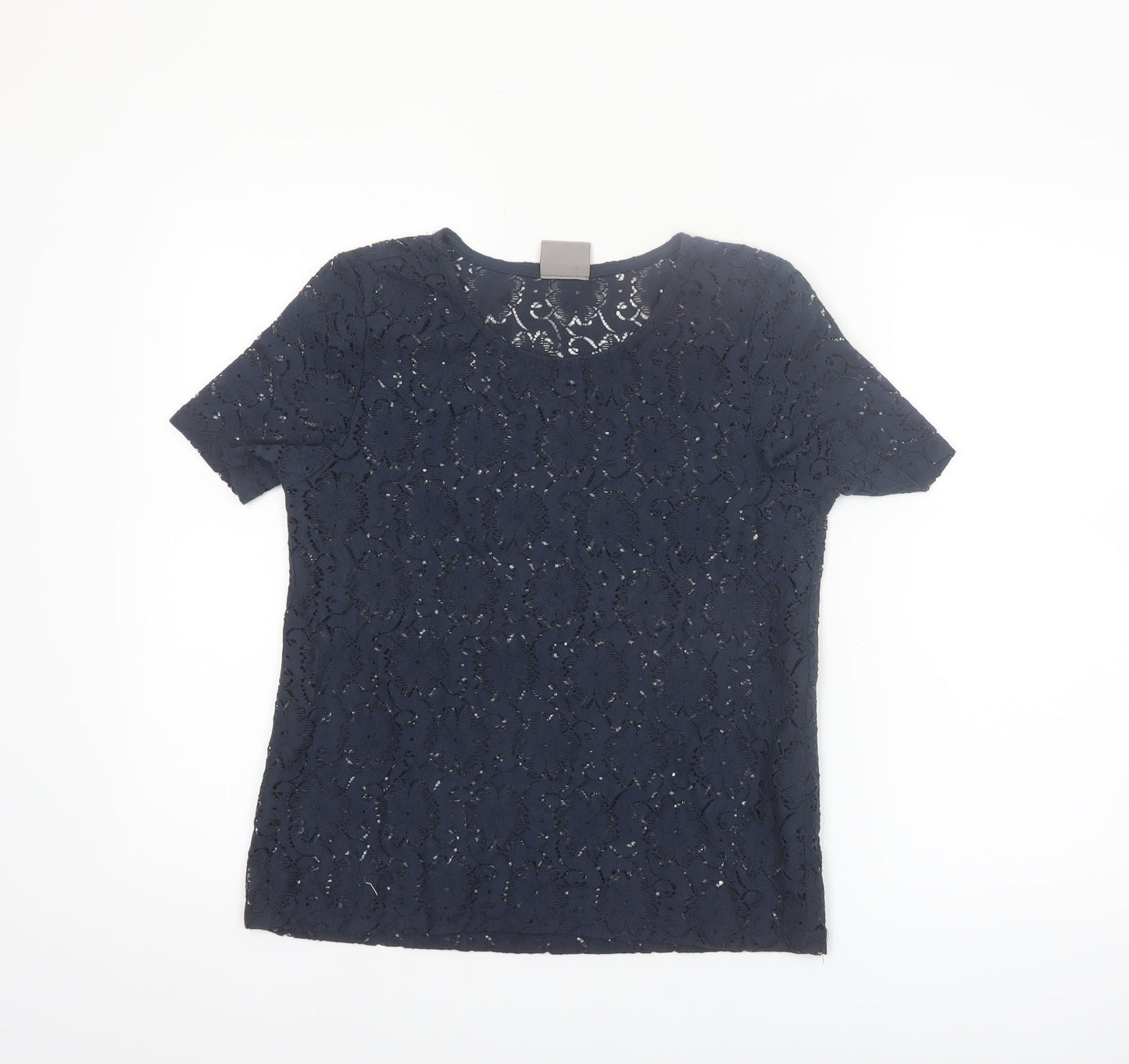 Vero Moda Women's Blue Lace Short Sleeve Blouse Size S