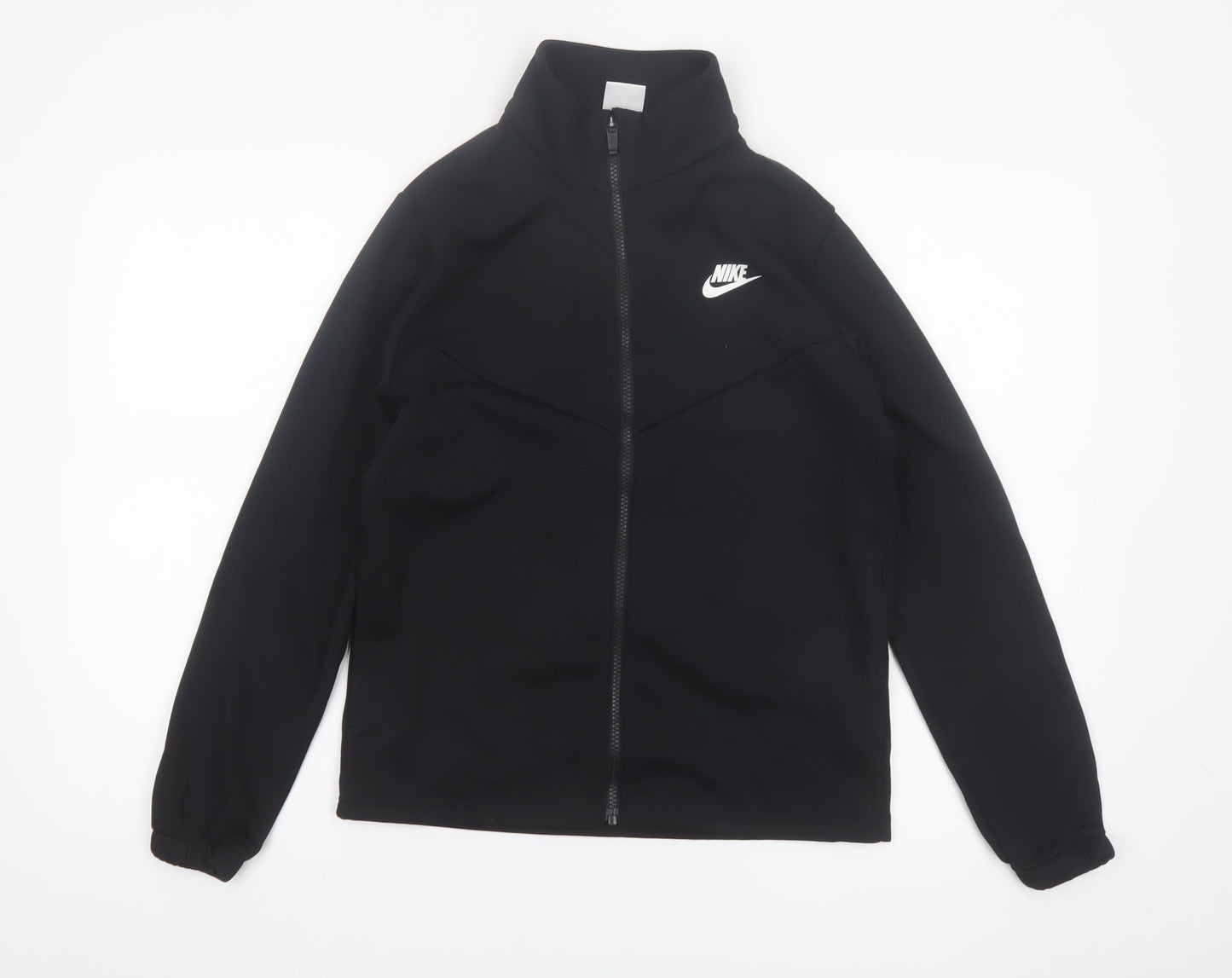 Nike Boys Black XL Track Jacket Full Zip Fleece Activewear Top