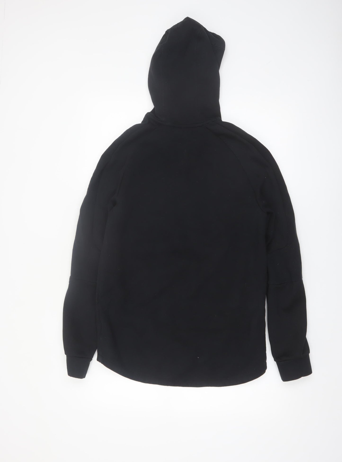 Puma Womens Black Medium Pullover Hoodie with Zip Pocket
