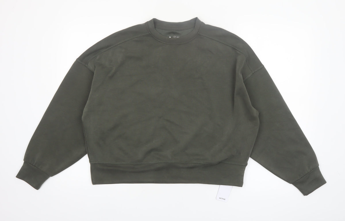 Dunnes Women’s Green Relaxed Fit Active Pullover Sweatshirt Size 8