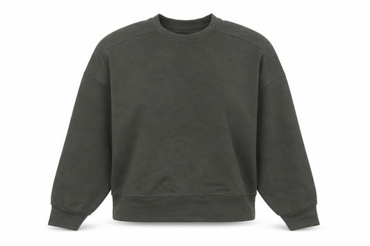 Front view of Dunnes Women’s Green Relaxed Fit Active Pullover Sweatshirt, size UK 8