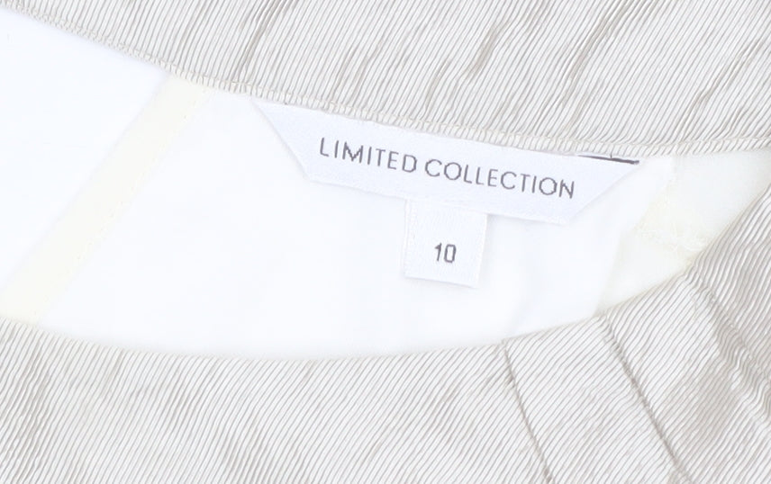 Marks and Spencer Women Ivory Short Sleeve Blouse Size 10
