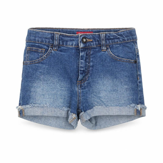 Guess Kids Girls Blue Denim Cut-Off Shorts Age 10 Years Distressed Style