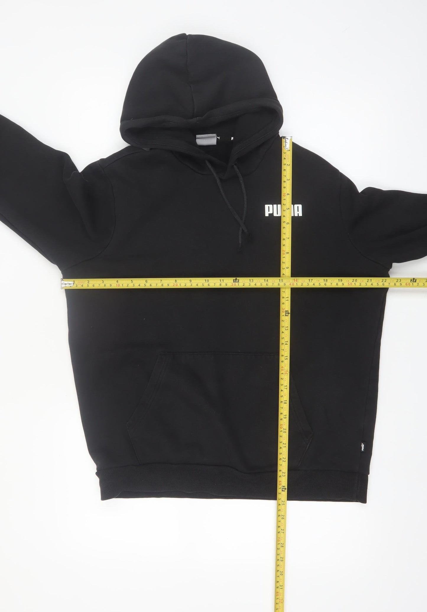 Puma Men's Black Pullover Hoodie Hoodie M Regular Fit Logo Sportswear