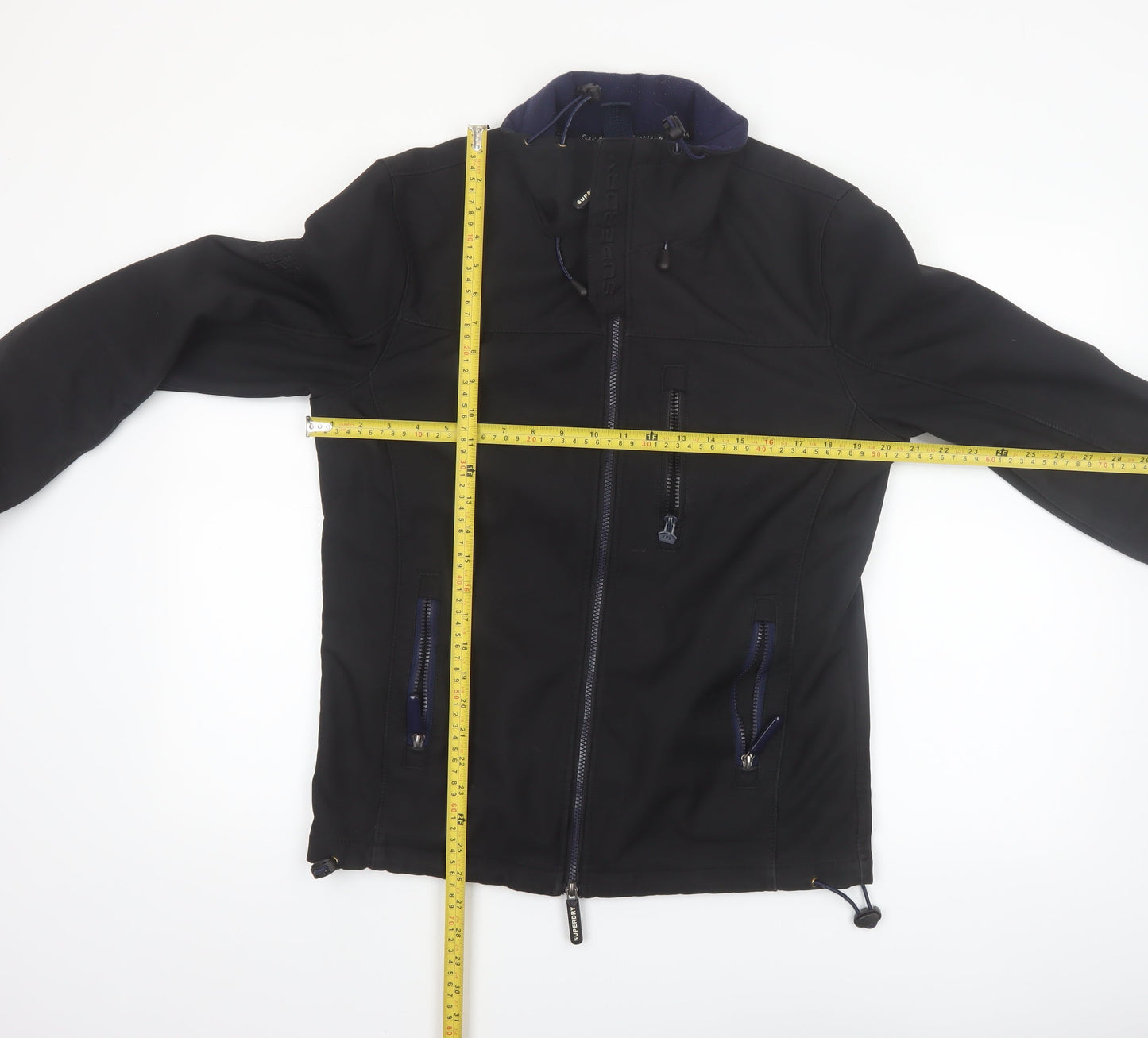 Superdry Men's Black Windtrekker Softshell Hooded Jacket M