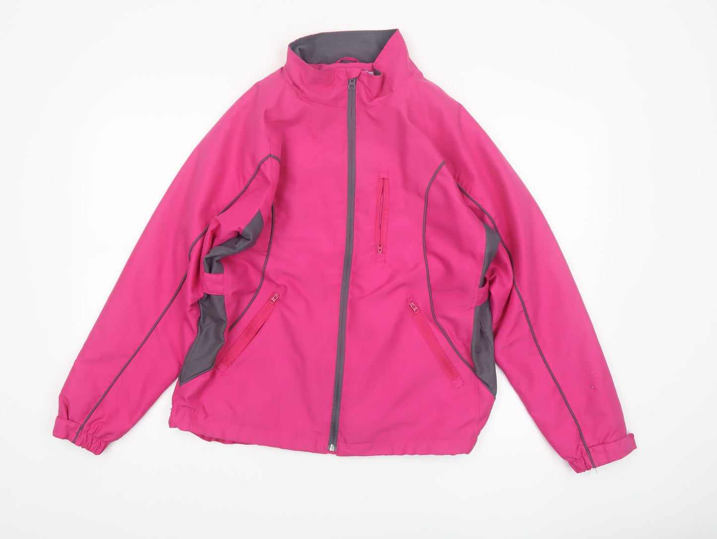 The Golf Co Women's Pink Windbreaker Jacket Size M Polyester