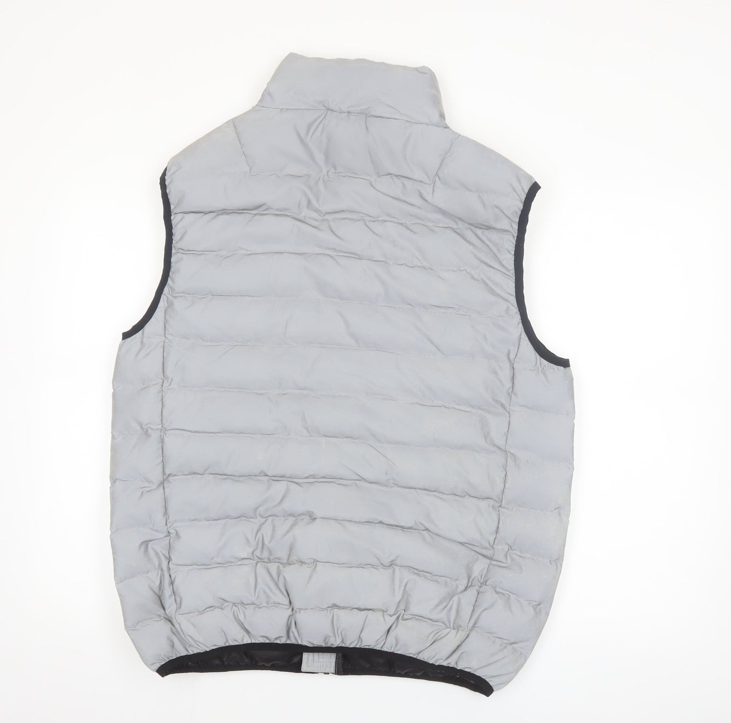Nicce London Men's Grey Puffer Waistcoat Vest Size L Regular Fit