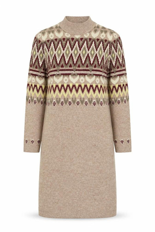 Thermolactyl by Damart Women Beige Size 12 Knit Jumper Dress