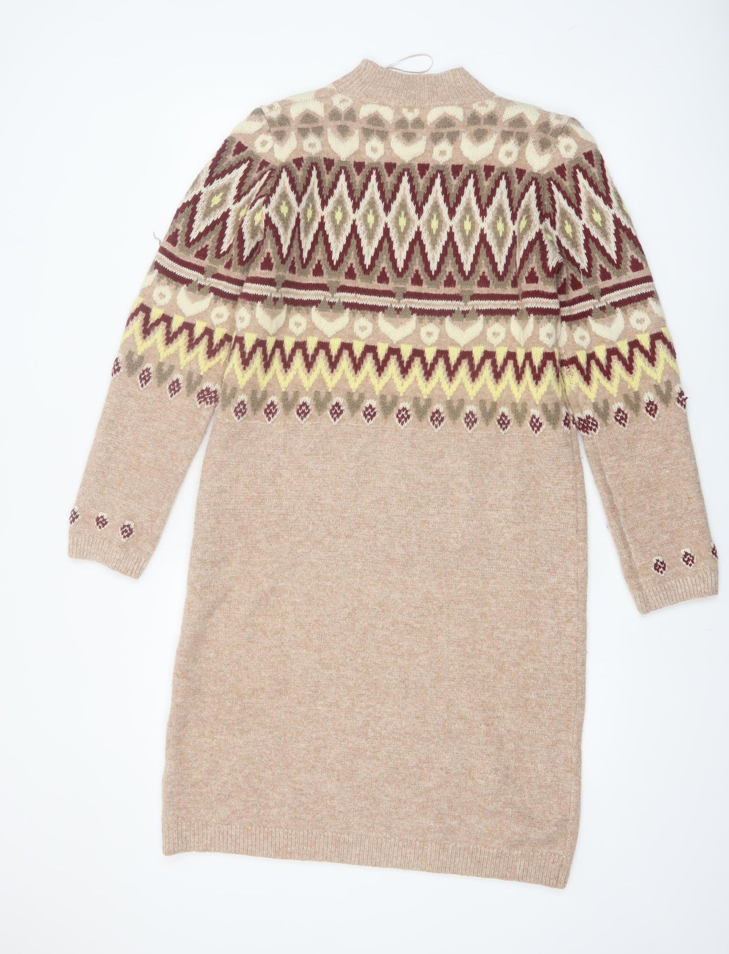 Thermolactyl by Damart Women Beige Size 12 Knit Jumper Dress