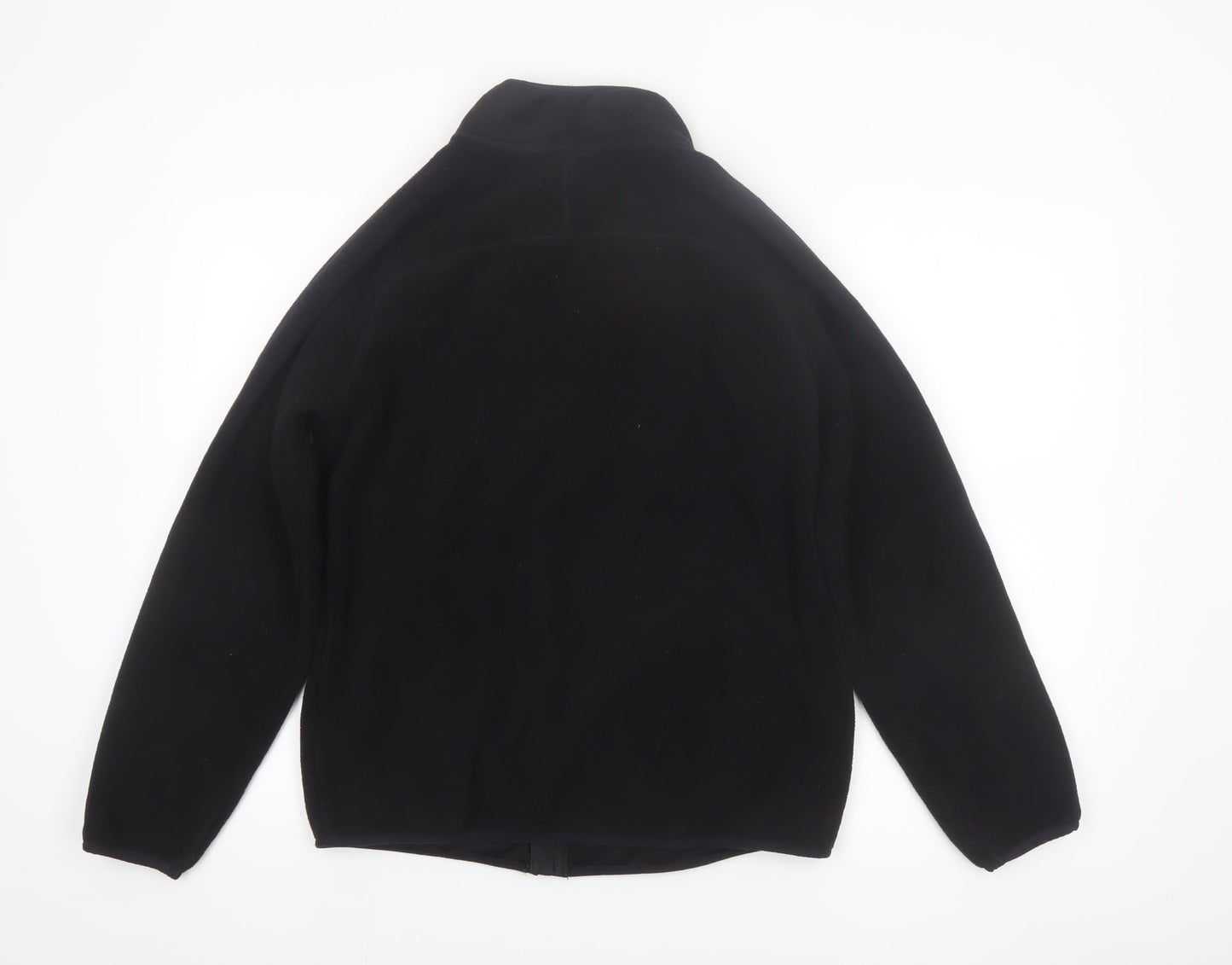 Marks and Spencer Men's Black Fleece Full Zip Jacket Size S