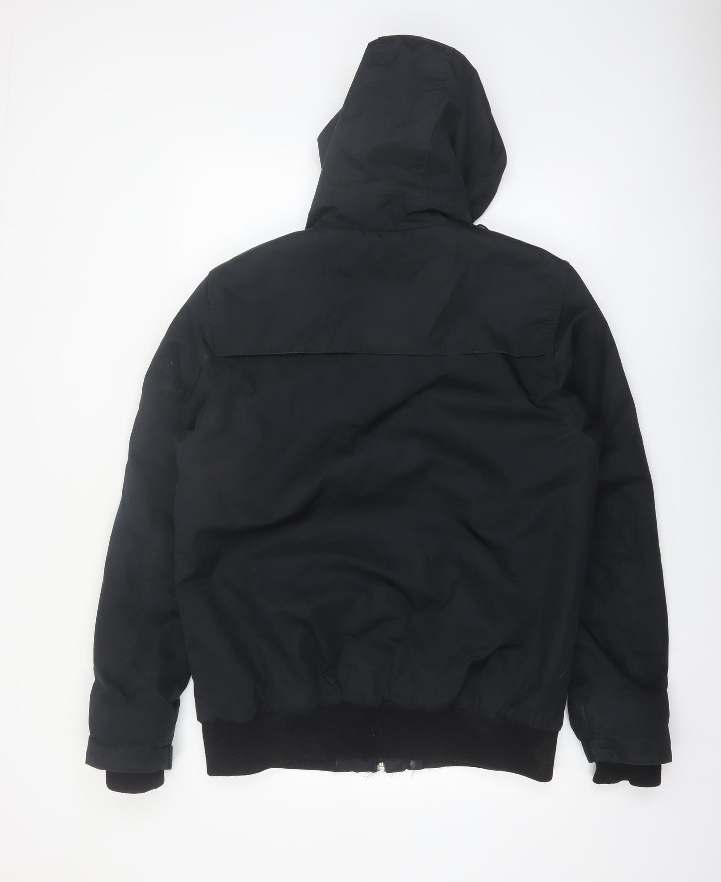 Henleys Womens Black Hooded Parka Jacket M Regular Winter Lined