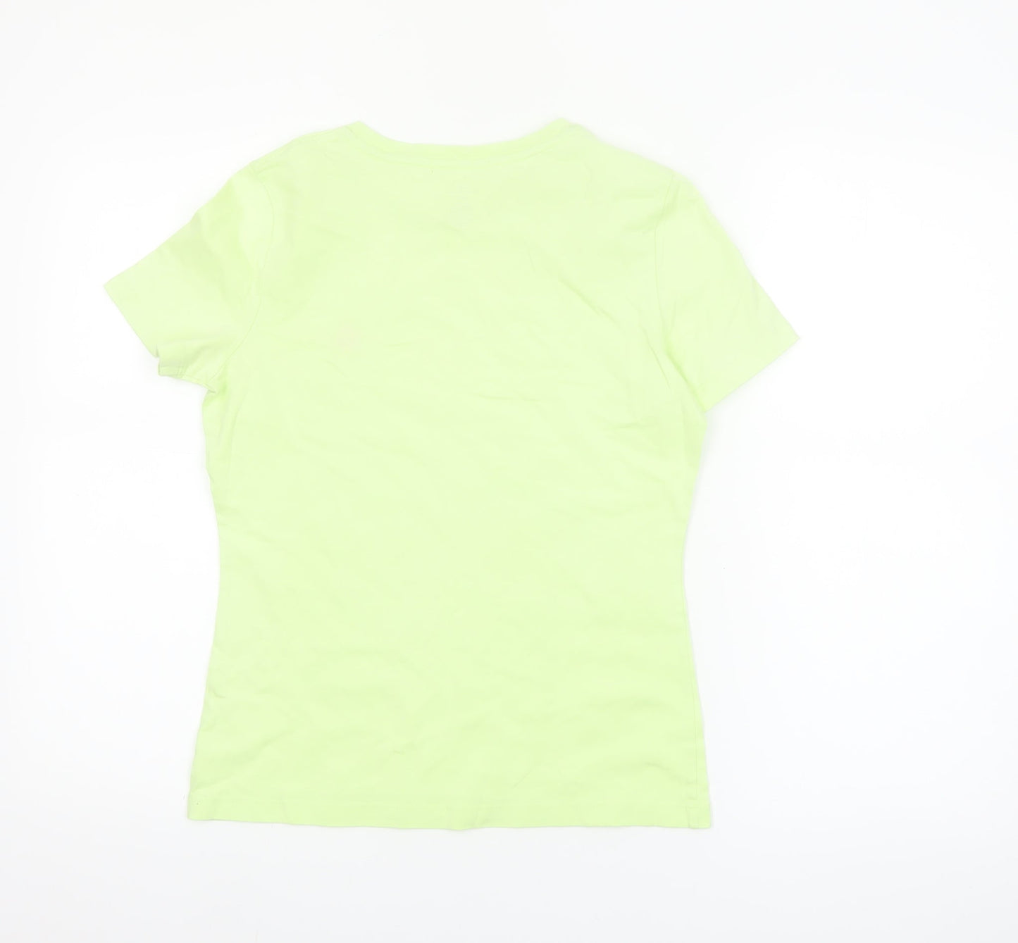 Brooks Brothers Women's Green Cotton Crew Neck T-Shirt Size S