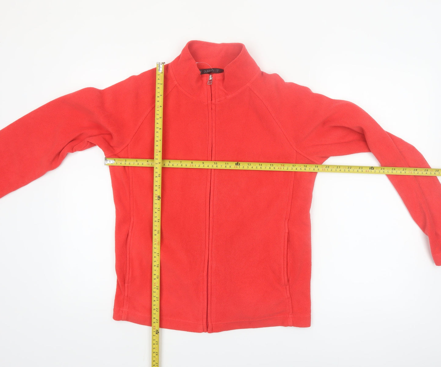 Dunnes Women’s Red Fleece Full Zip Casual Jacket Size 12